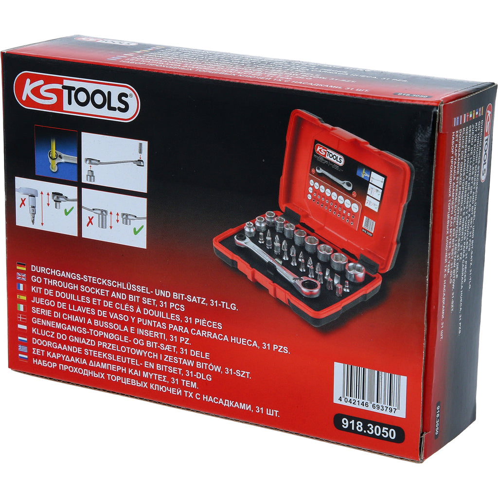 Ks tools Assortiment mini-ratelsleutels met dubbele ringsleuteluiteinden 31-delig