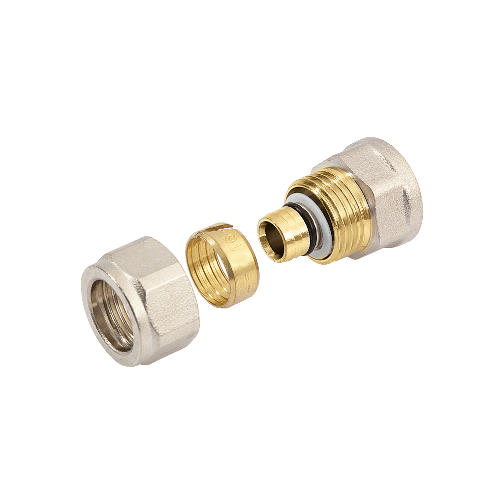 Alu knelfitting Schroefbus 16 mm x 1/2