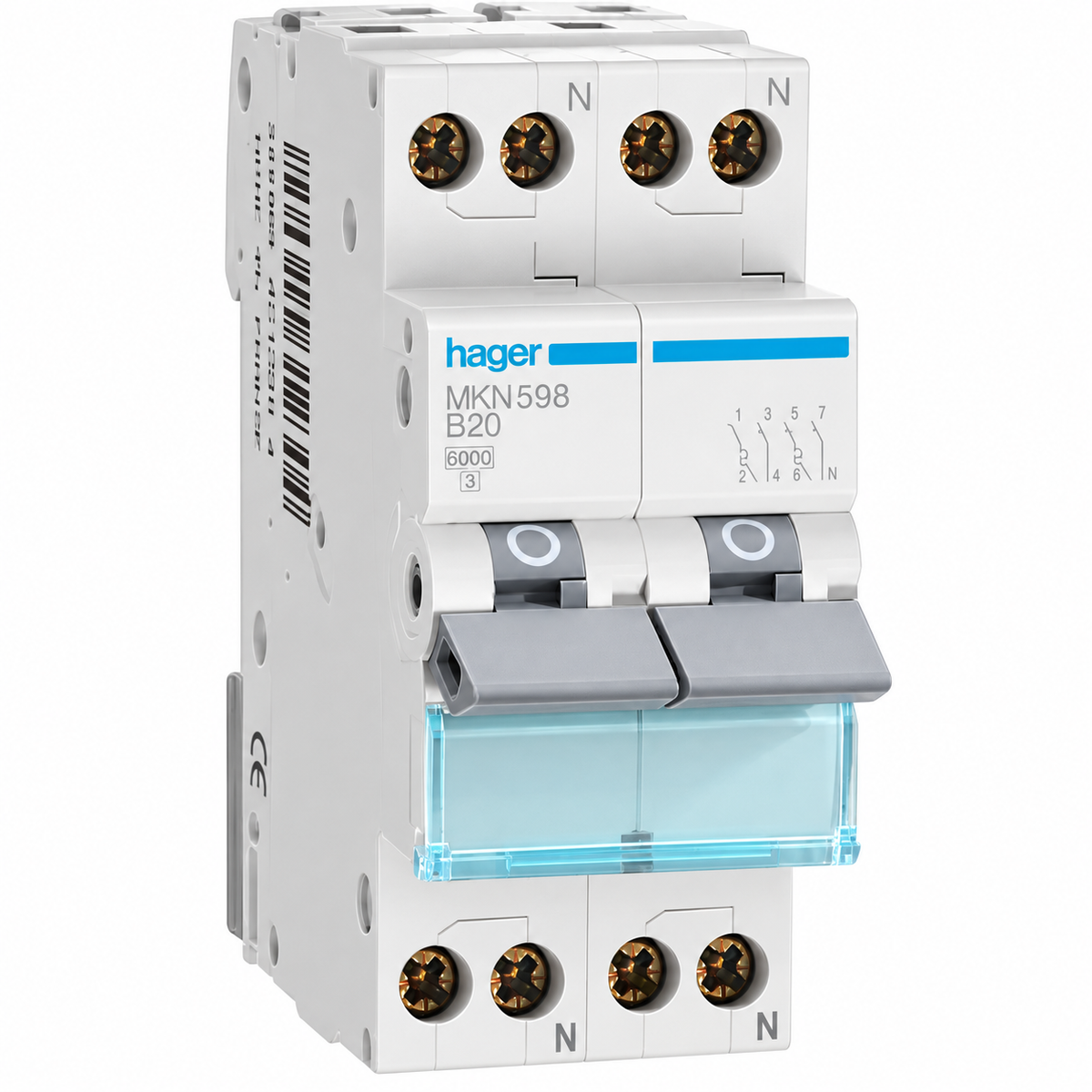 Hager cooker centre B20 2P+2N (MKN598)