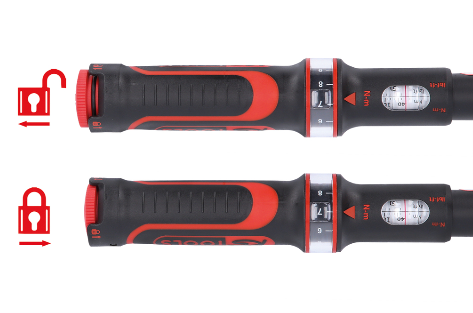 Ks Tools momentsleutel 1/2 ERGOTORQUE®precision met draaiknop-omsteek-ratelkop