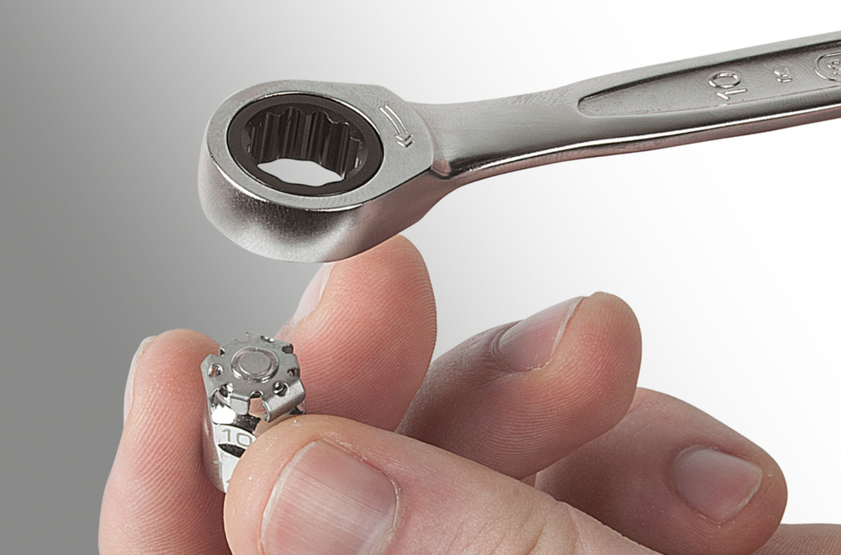 Ks tools Ratelringsteeksleutelset, 16-dlg gear plus