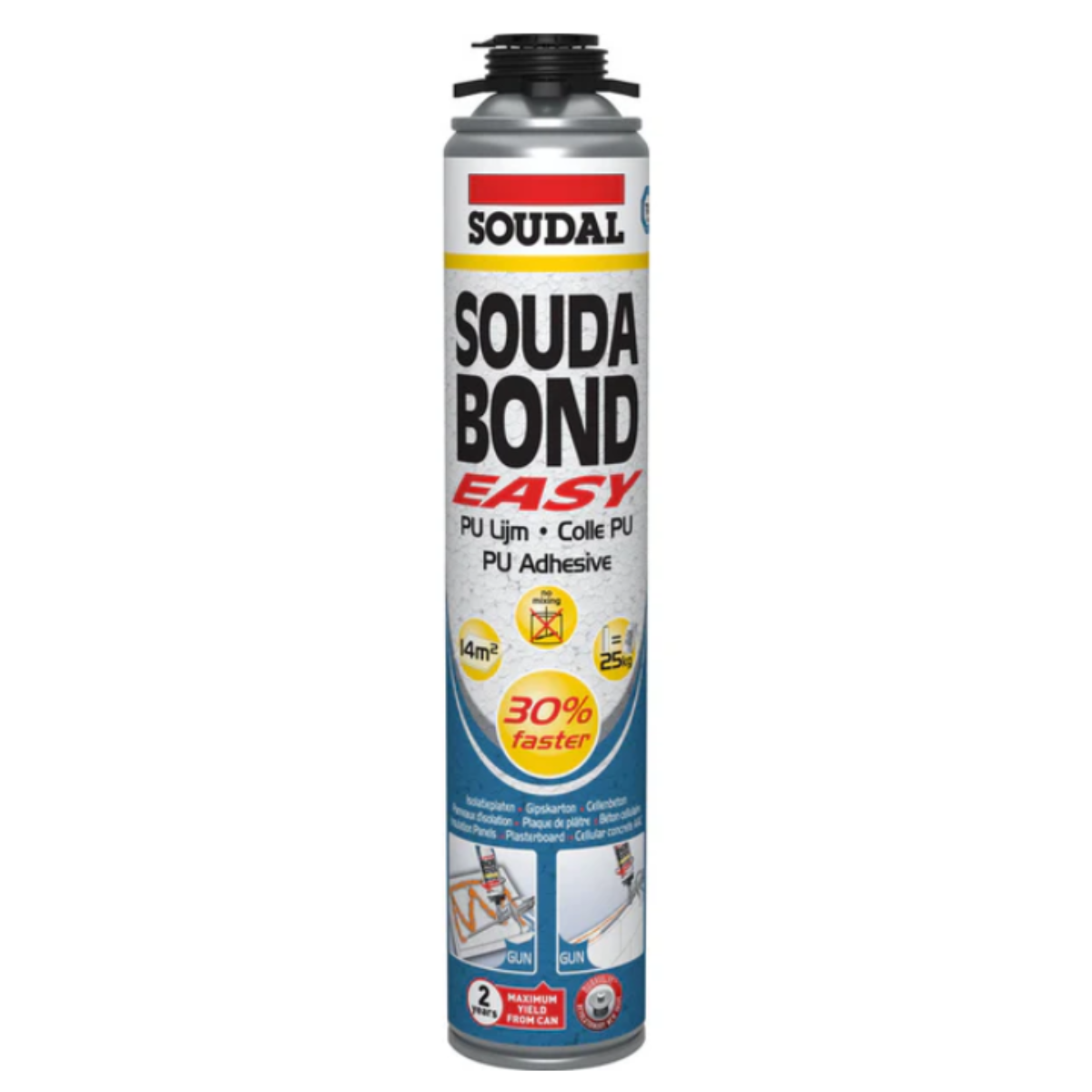 Soudal Soudabond Easy pistool lijm schuim 750ml Oranje