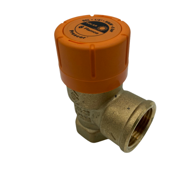 Overstortventiel 6 bar 1/2 x 3/4 Solar