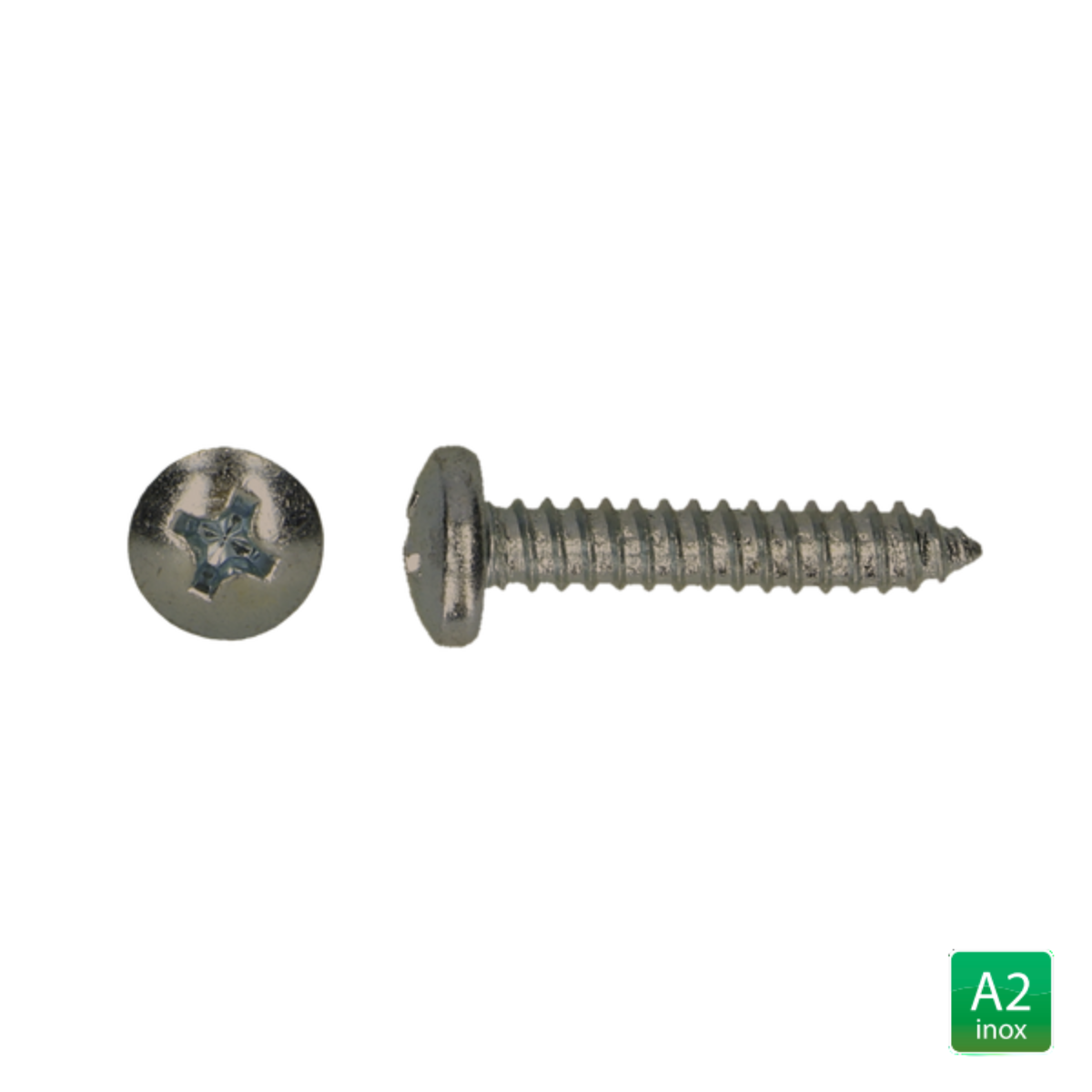 plaatschroef met bolkop DIN 7981 A2 RVS 5,5 x 38 mm