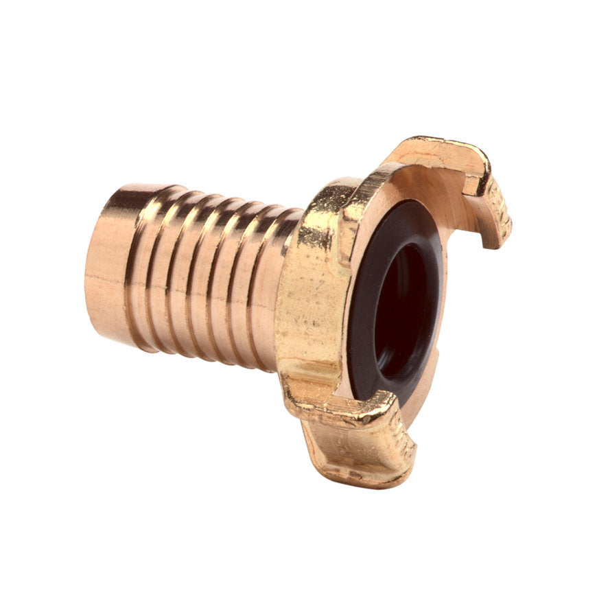 Geka Plus koppeling met slangtule, messing