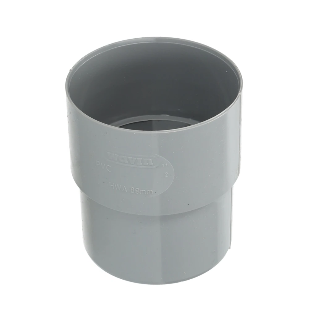 Wavin PVC verbindingsmof HWA mof-verjongd spie lijm 80mm - grijs