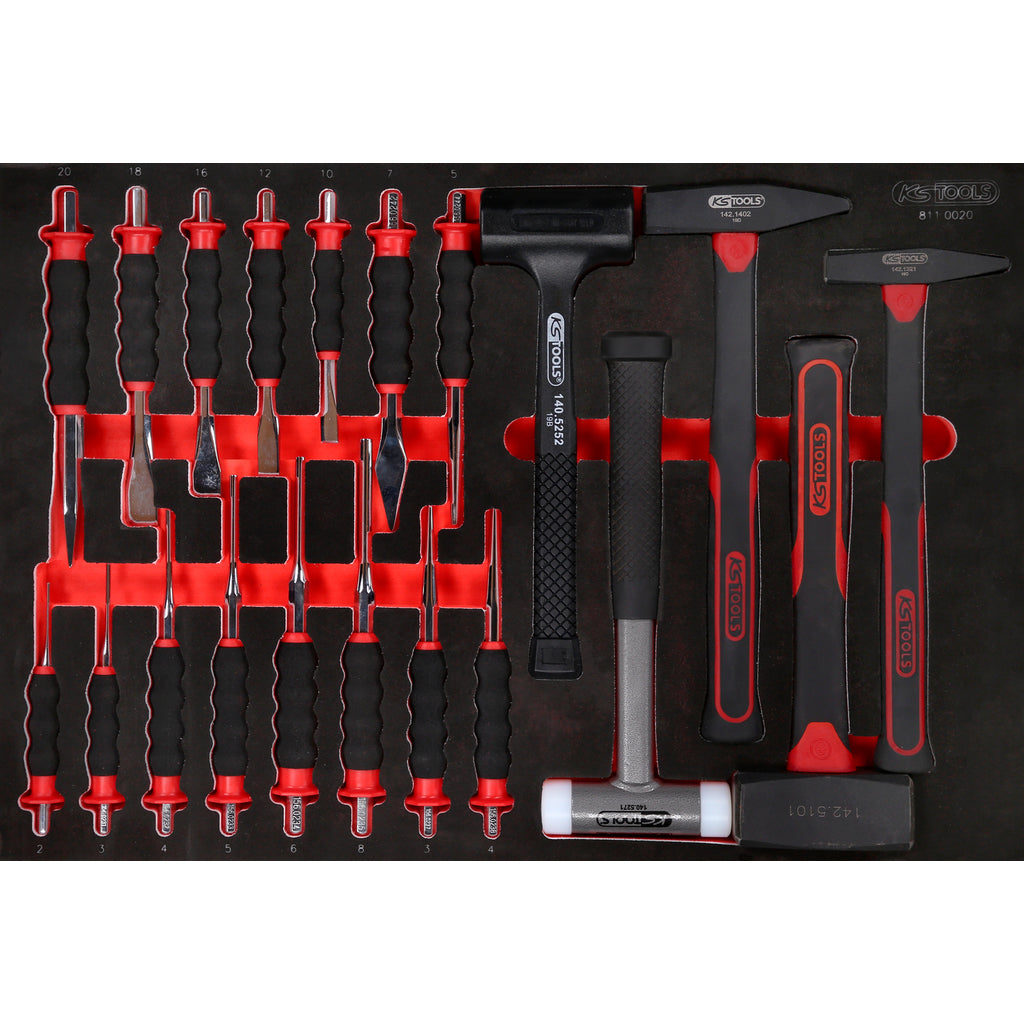 KS Tools Gereedschapwagen Performance 45P met 14 schuifladen GEVULD 950 Delig
