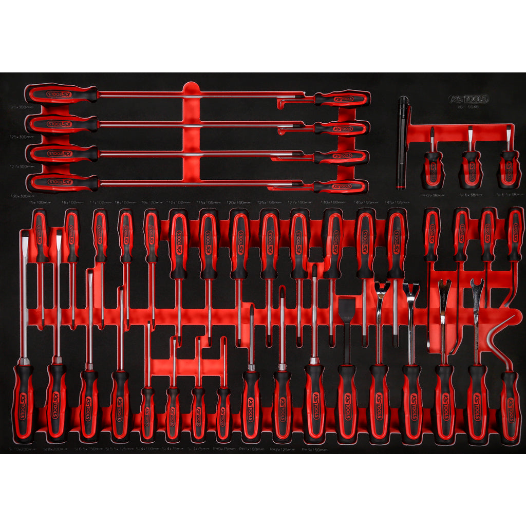 KS Tools Gereedschapwagen Performance 45P met 14 schuifladen GEVULD 950 Delig