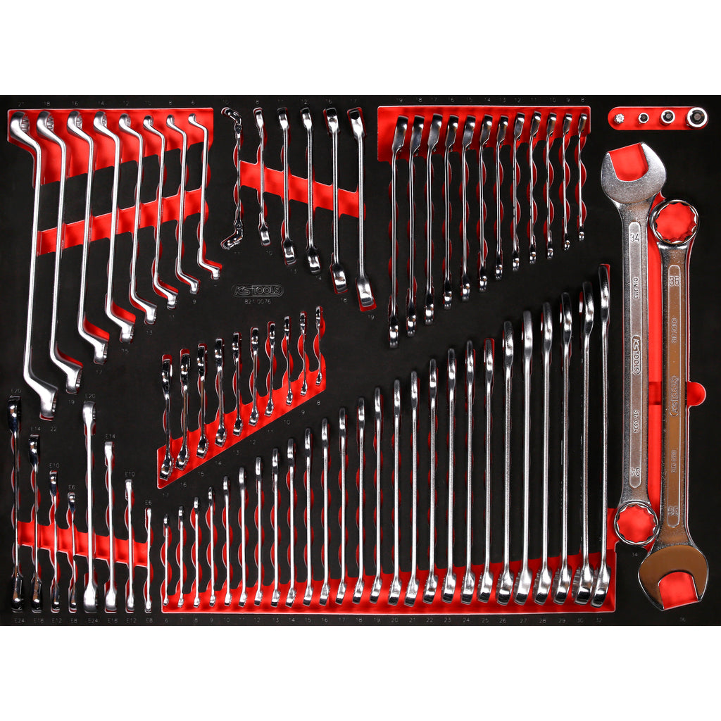 KS Tools Gereedschapwagen Performance 45P met 14 schuifladen GEVULD 950 Delig