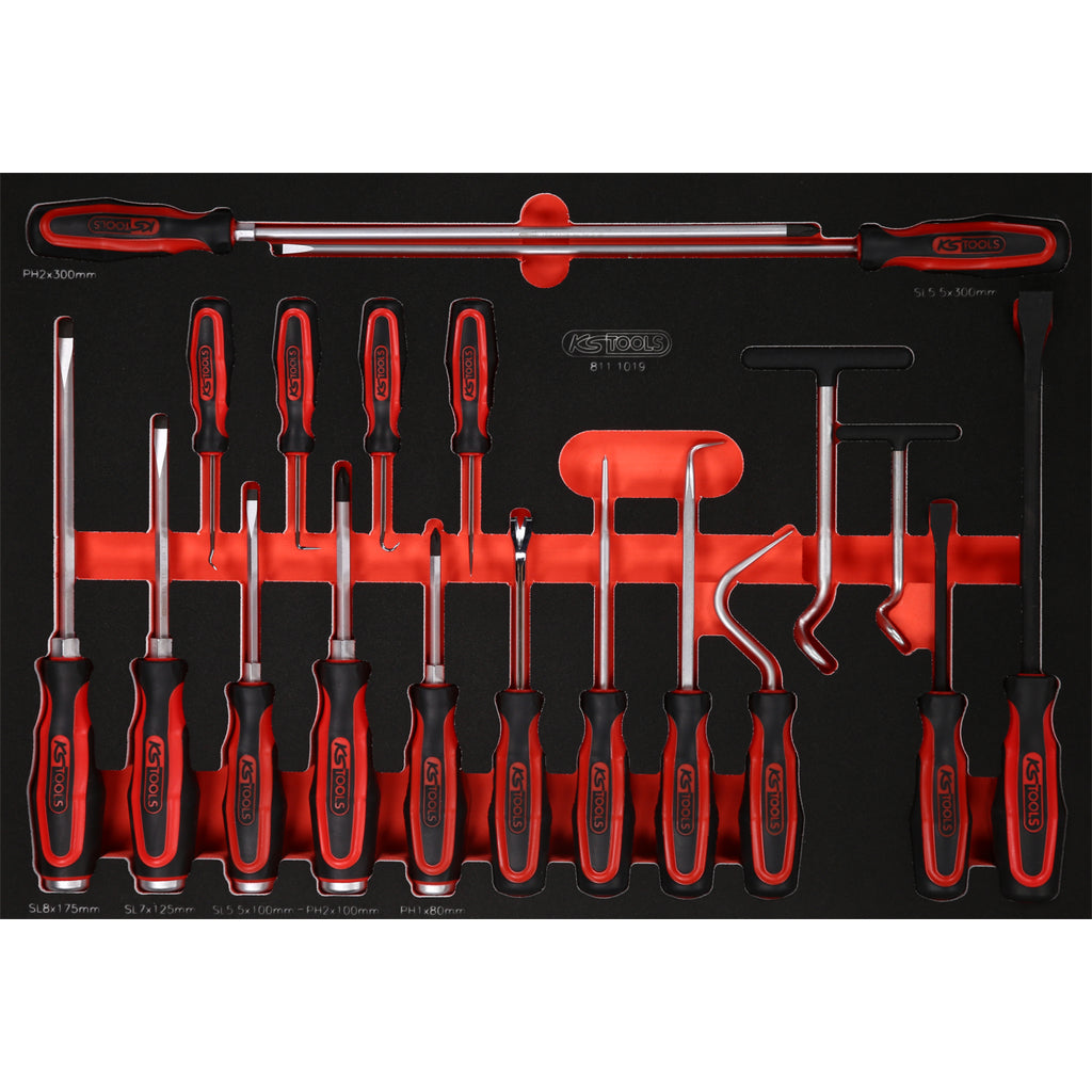 KS Tools Gereedschapwagen Performance 45P met 14 schuifladen GEVULD 950 Delig