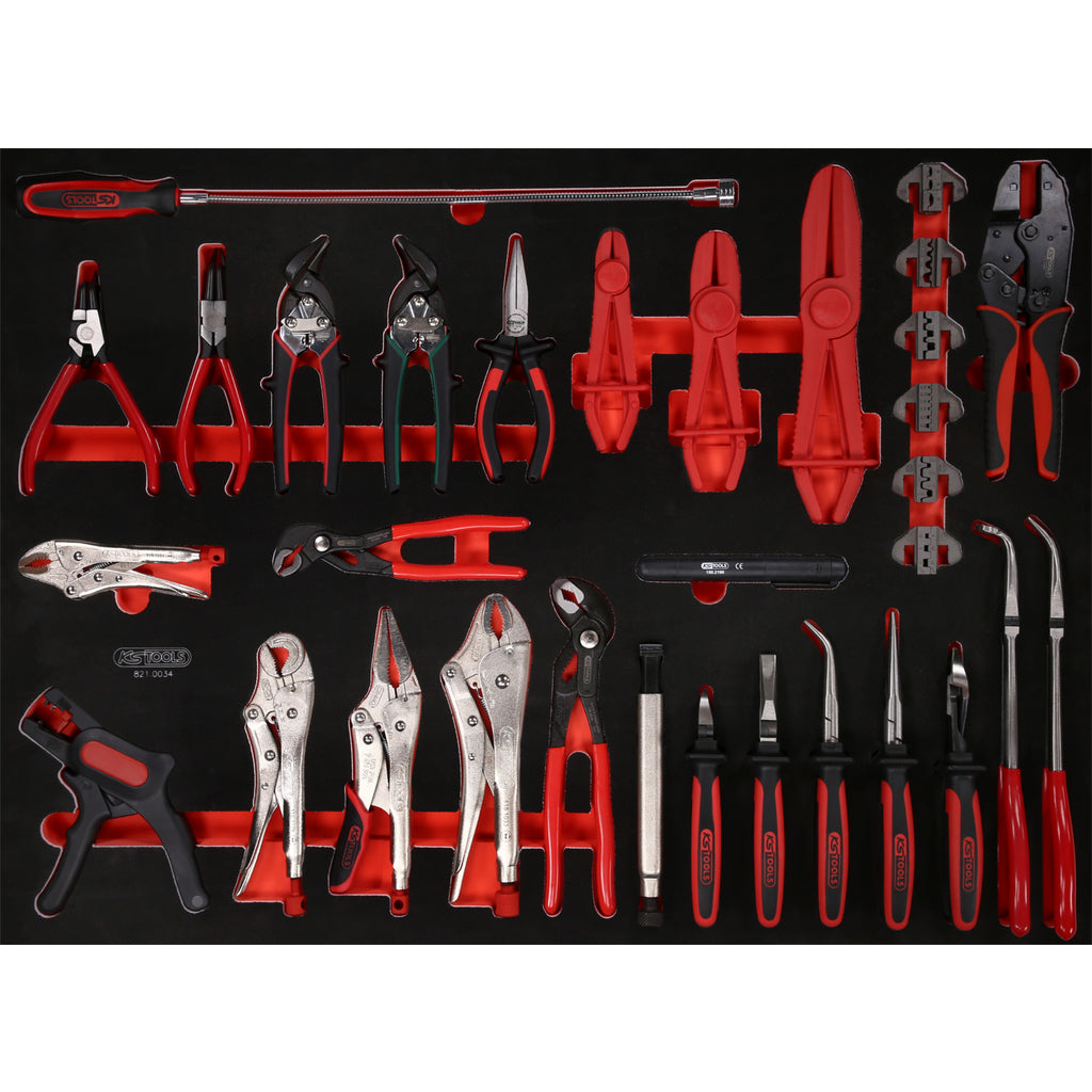 KS Tools Gereedschapwagen Performance 45P met 14 schuifladen GEVULD 950 Delig