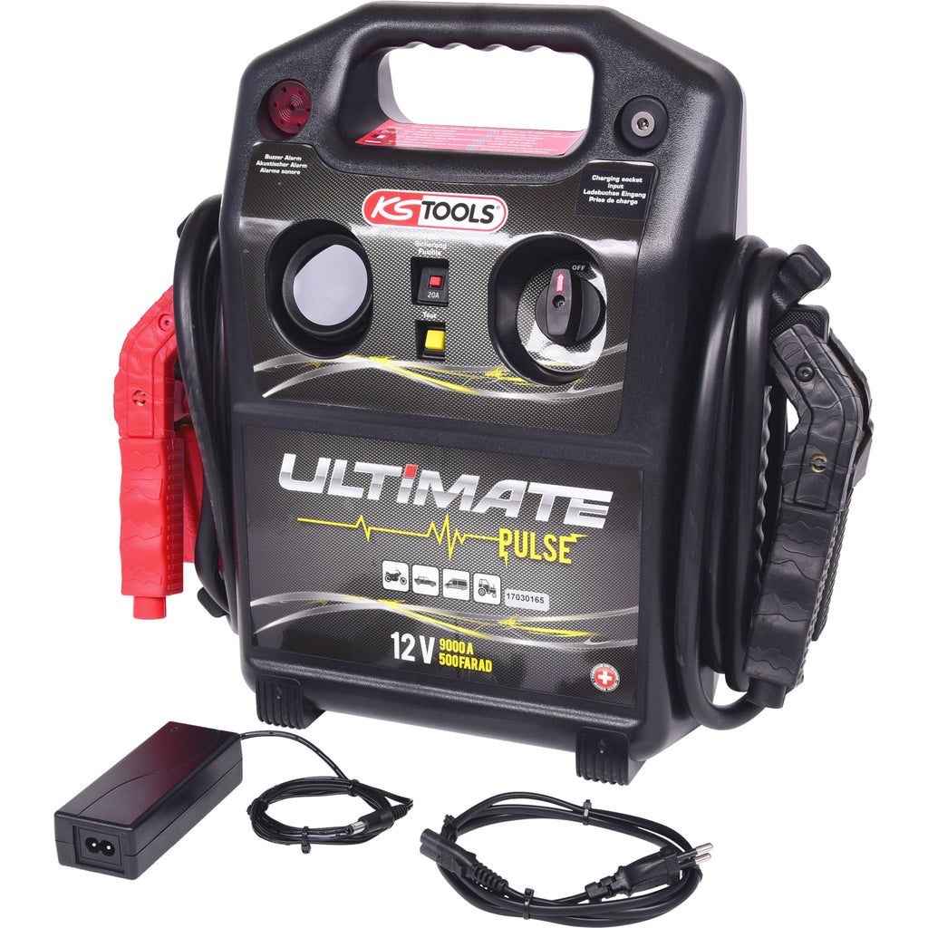 Jumpstarter 12 V condensator-booster - mobiel starthulpapparaat 1.800 A