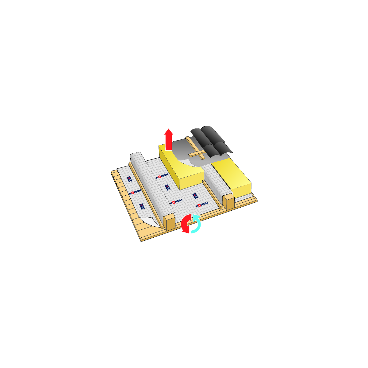Förch Dampremmende folie SD 2 Klimastar FÖRCH 5* 1,5m x 50m