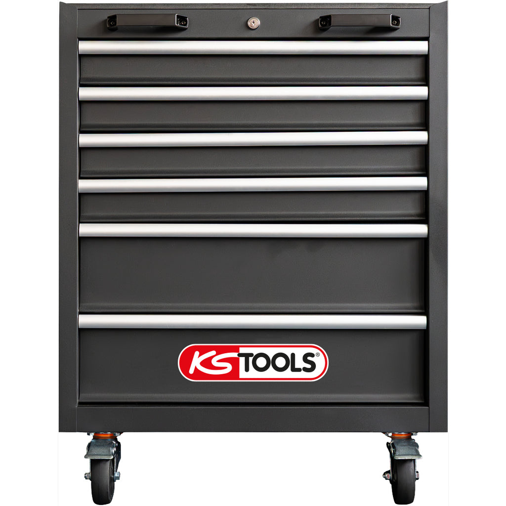 KS Tools Competition Werkzeugwand inkl. Edelstahl-Arbeitsplatte und Werkzeugwagen