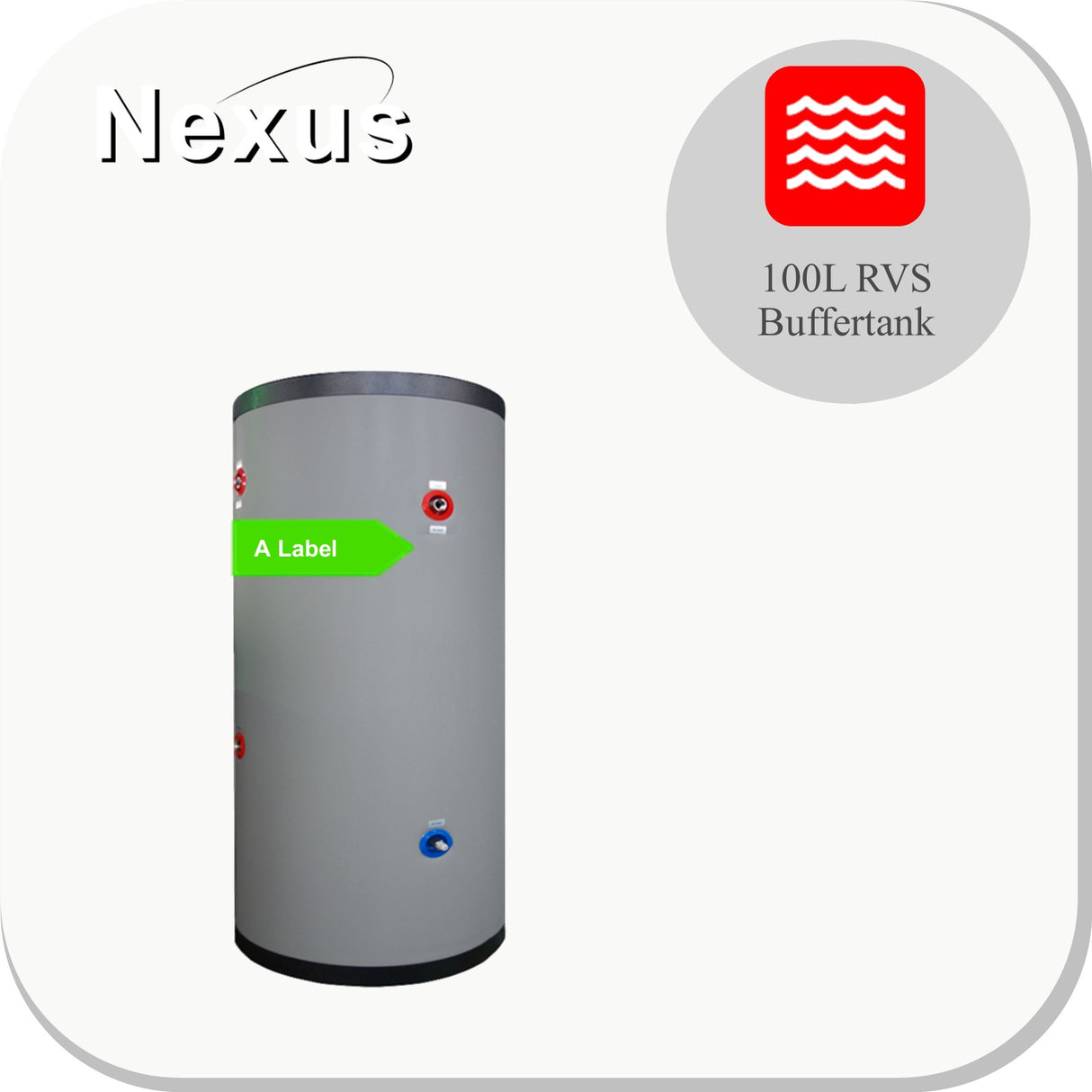 Nexus RVS buffervat 100 liter