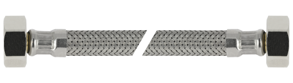 Flexibele RVS aansluitleidingen voor water binnendraad x binnendraad