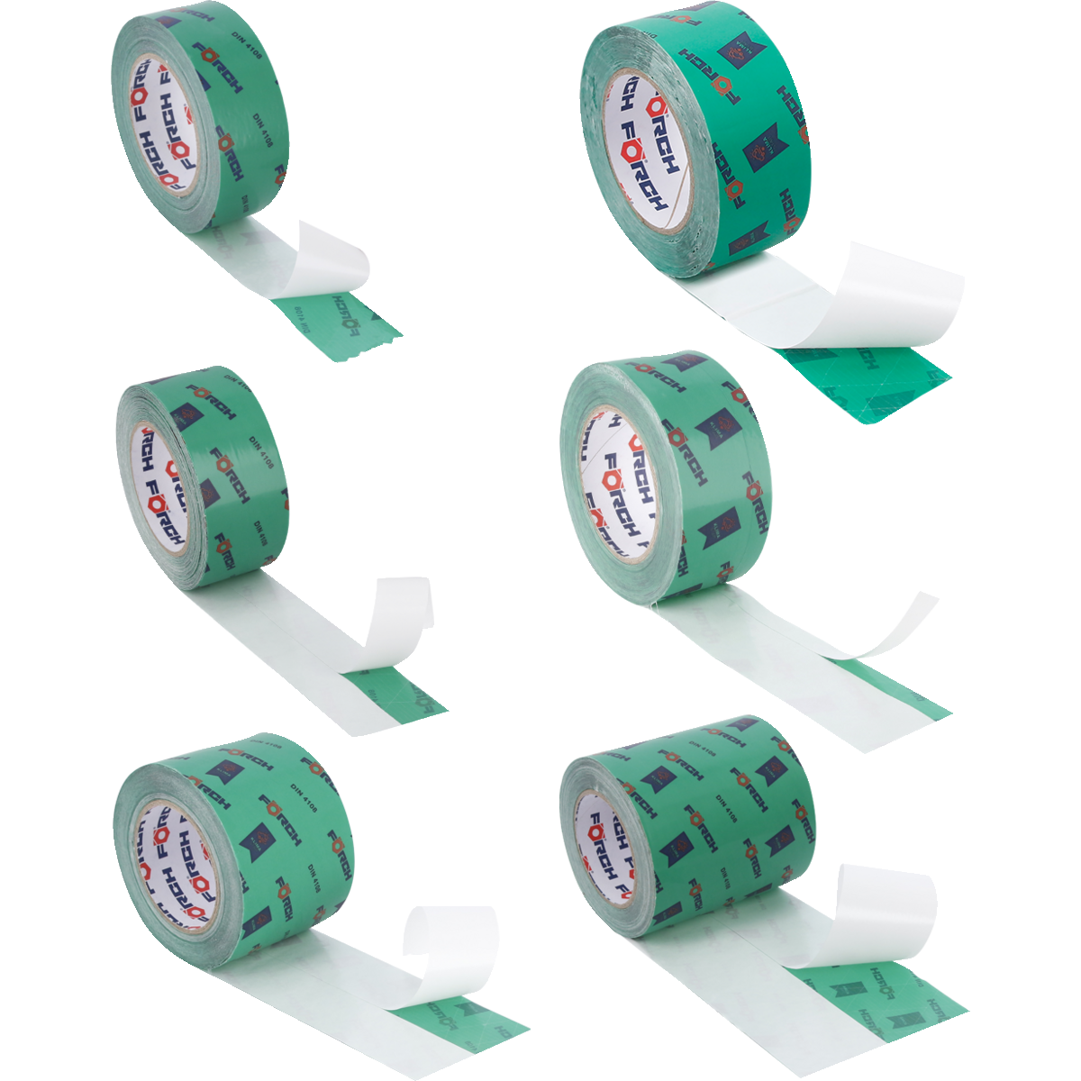 Förch Dampwerende onderlaag met zelfklevende tape groen 50 mm x 25mtr