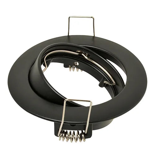 Inbouwspot kantelbaar Ø50mm lamp aluminium zwart