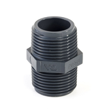 Pvc dubbele nippel, 2x buitendraad, 16 bar, 1"