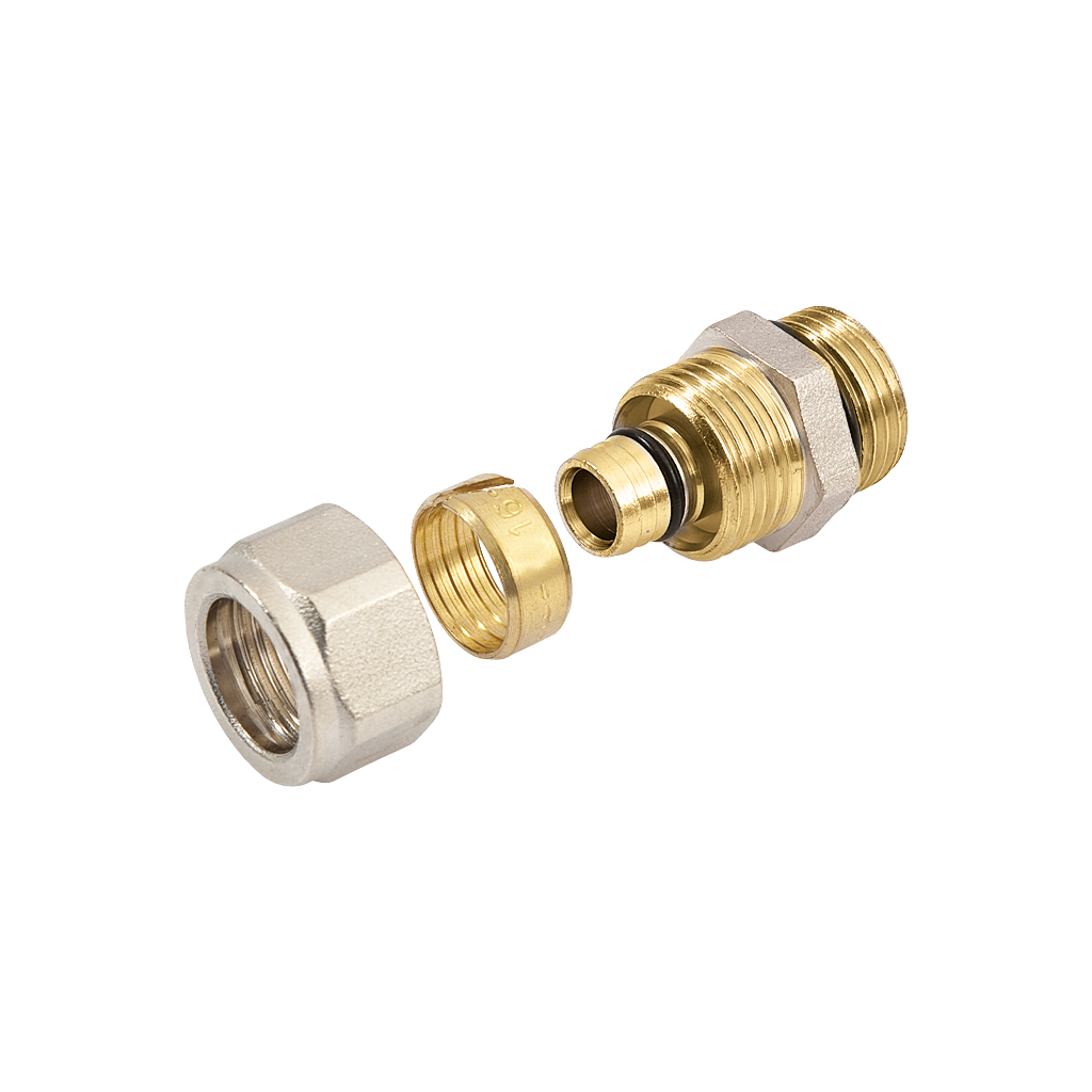 Alu knelfitting Puntstuk 20 mm x 1/2 inch