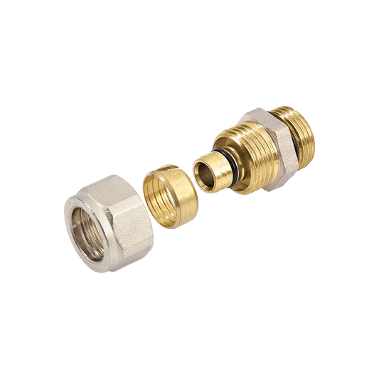 Alu knelfitting Puntstuk 16 mm x 1/2 inch