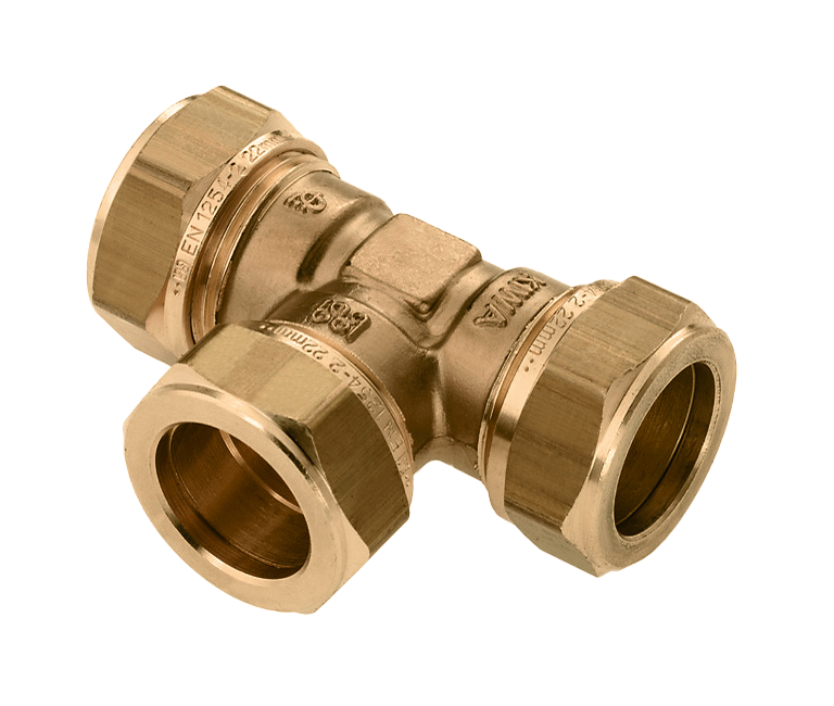 Bonfix knelfitting T-koppeling verlopend 22 x 1/2 x 22