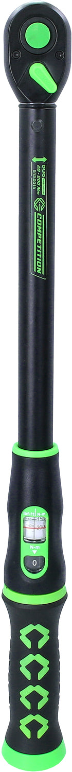 Competition Momentsleutel met omschakelbare ratelkop, 20-200Nm