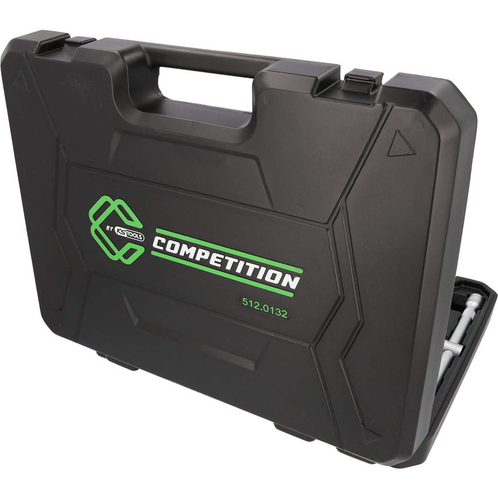 COMPETITION 1/4"+3/8"+1/2" dopsleutelset, 132 dlg, speciaal voor motorvoertuigen