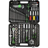 COMPETITION 1/4"+3/8"+1/2" dopsleutelset, 132 dlg, speciaal voor motorvoertuigen