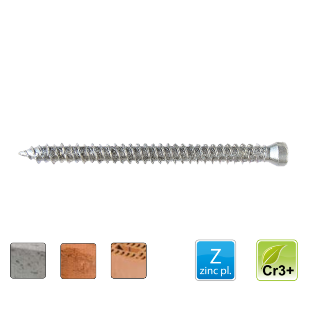 Rahmenschrauben ohne Stopfen 7,5 x 72 Torx 30 Zylinderkopf