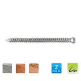 Rahmenschrauben ohne Stopfen 7,5 x 72 Torx 30 Zylinderkopf