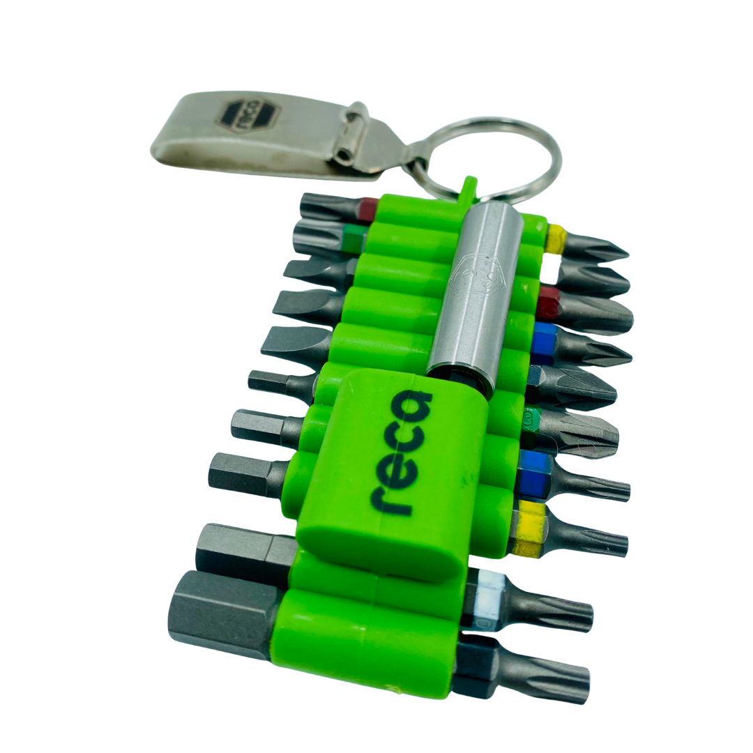 RECA 21 delige bitset met riemclip incl bithouder