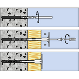 Isolatieplug met schroef Ø 8x95mm