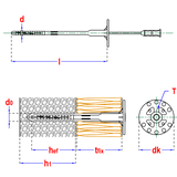 Isolatieplug met schroef Ø 8x95mm