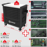 KS Tools COMPETITION gereedschapswagen met 8 laden en 434-dlg Premium gereedschap
