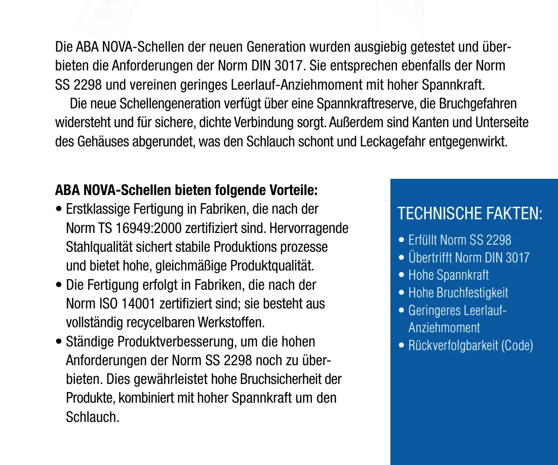 Slangklem ABA W1 Original 15-24 mm