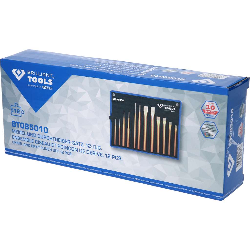 Brilliant tools beitel en drevelset 12 delig