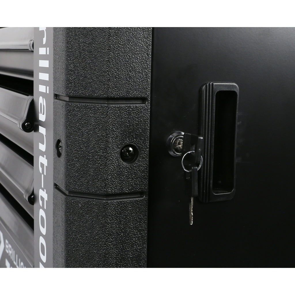 Brilliant tools Gereedschapswagen met 7 schuifladen gevuld 225 gereedschappen, bedrijfswagens