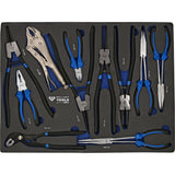 Brilliant tools Gereedschapswagen met 7 schuifladen gevuld 225 gereedschappen, bedrijfswagens