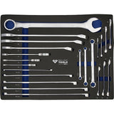 Brilliant tools Gereedschapswagen met 7 schuifladen gevuld 225 gereedschappen, bedrijfswagens