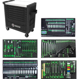 Gereedschapswagen met 7 schuifladen en 225 gereedschappen, bedrijfswagens