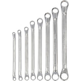 Dubbele ringsleutelset, diep gebogen, 8-dlg Competition