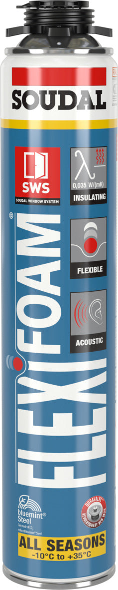 Soudal flexifoam 750 ml gun Elastische isolatie schuim