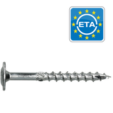 Houtschroef Tellerkop Verzinkt 8 x 260 mm TORX 40 per doos 50 stuks ETA