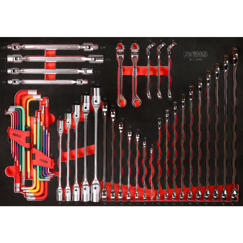 KS Tools Gereedschapwagen Performance 45P met 14 schuifladen GEVULD 950 Delig