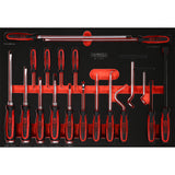 KS Tools Gereedschapwagen Performance 45P met 14 schuifladen GEVULD 950 Delig