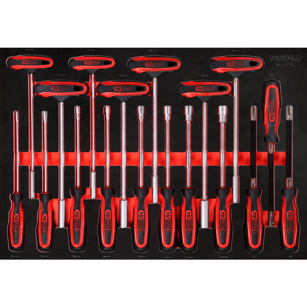 KS Tools Gereedschapwagen Performance 45P met 14 schuifladen GEVULD 950 Delig