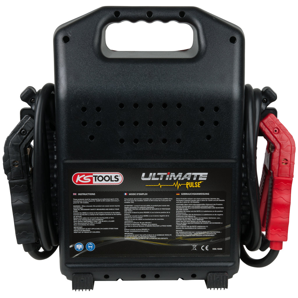 Jumpstarter 12 V condensator-booster - mobiel starthulpapparaat 1.800 A