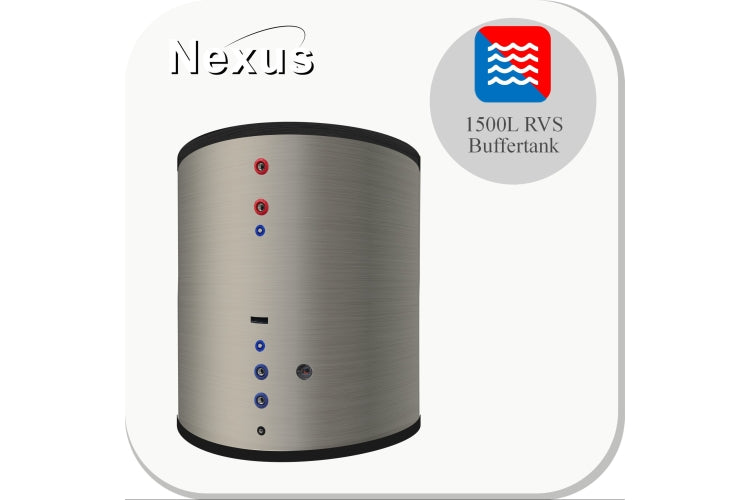 Nexus RVS buffervat 1500 liter