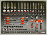 Würth steeksleutel assortiment 91 delig 3/8 + 1/4